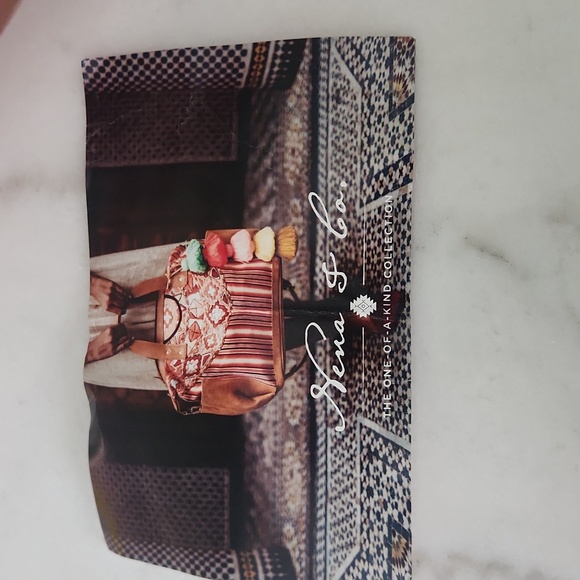 Nena & Co. Brown Leather Bag with Colorful Embroidery - Picture 12 of 12